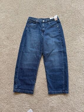 AG Jeans Hattie High-Rise Barrel Jeans Size 31 NWT Dynasty Wash NEW $245